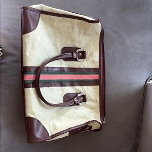 Stylish Cream and Brown Men's Bag